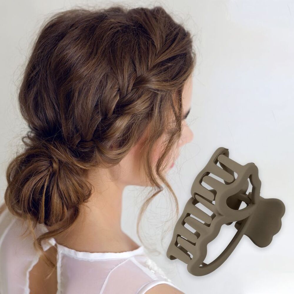 Elegant Butterfly Hair Clip Hairdo Clips Brown 3 Pcs - Picture 2 of 3